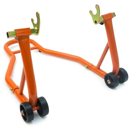 Béquille Arrière Universelle pour Diabolos - Support Stable et Durable pour Moto (Orange)