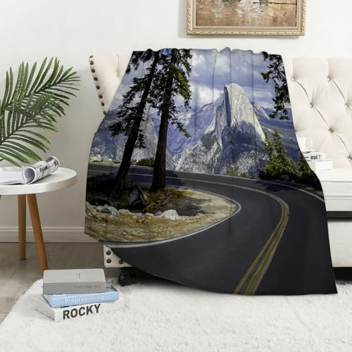 MAAPCHP Kuscheldecke Flauschig Decke Fleecedecke EL Capitan USA Roadtrip durch den Yose Wohndecke Warm Winter Weich,Decke Couch Blanket,Wohn- & Kuscheldecken 100 x 130 cm,Sofa überwurfdecke