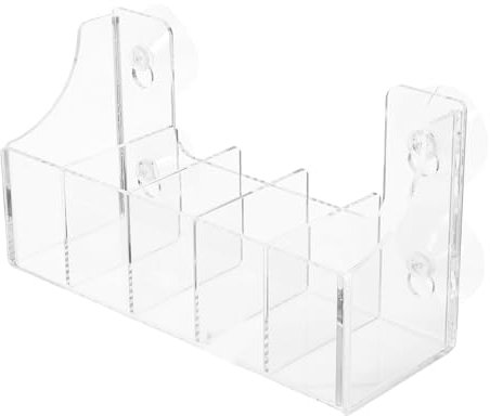 EXHUMKY Refrigerator Beverage Storage Rack Strong Cups Acrylic Holder for Bottles and Cans Organizer Space-Saving Shelf for Fridge Door for Home and Kitchen Use