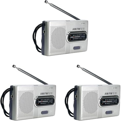 LYEAA Retro Mini Radio Battery Operated Am FM Radio Portable Clear Sound para Regalos Interiores al Aire Libre para Personas Mayores