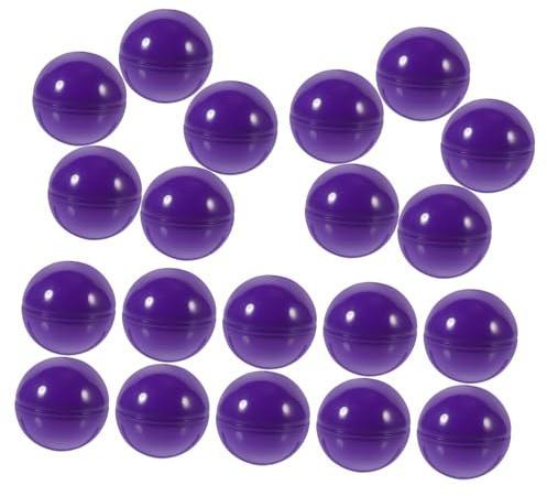 Gatuida Boules De Loterie Rondes Ouvrables 4 Cm en Plastique Violet, Réutilisables Et Résistantes, pour Fêtes, Jeux De Société Et Animations, Lot de 50 Pièces