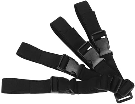 Kindersicherung für Kühlschrank und Schränke, 4 Stück-pack, Schwarz | Nylon, Leise Bedienung, Universelle Passform, für Doppeltüren und Griffe