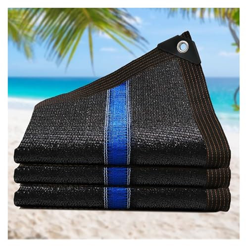 Tela de sombra al 90 %, red de protección UV resistente para jardín, invernadero, patio y garaje, lona de malla de bloqueo solar con ojales reforzados (5 x 11 m)