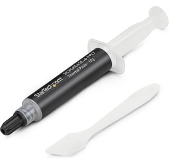 StarTech Pasta Térmica CPU/GPU 10g Silicona 14,5W/MK (SILVGREASE10-PRO) | Compuesto de silicona, No conductor de calor, Incluye esparcidor
