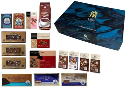 Chocolates Marcos Tonda - Lote Selectum | Chocolates Originales Para Regalar | Caja Para Regalar | Desde 1793 | Bombones | Turrón | Surtido Delicatessen | Cesta Navidad