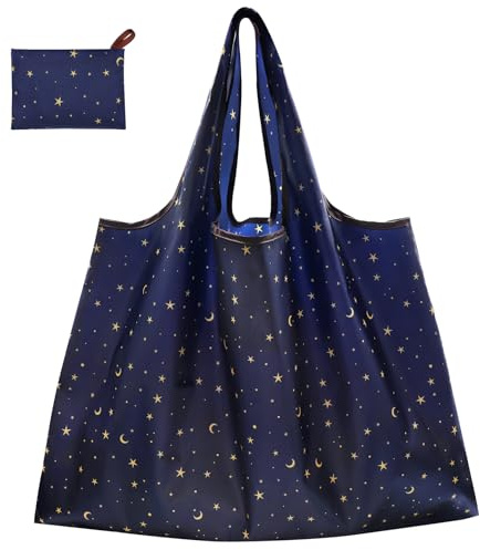 CHEESANHERR Faltbare Einkaufstasche, Einkaufsbeutel Faltbar Groß, Stoffbeutel Wiederverwendbare, Shopping Tote Bag Faltbare Tasche Stofftasche Leichte für Einkauf, 53 X 66 cm