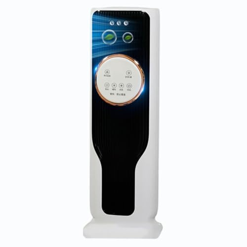 Ventilador de torre evaporativo para dormitorio, ventilador de pie sin aspas con control remoto, oscilación de 180°, 3 velocidades, 4 modos, temporizador de 12 horas, pantalla LED, aire acondicionado