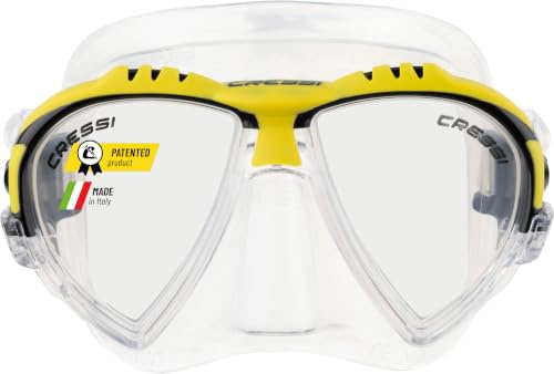 CRESSI Matrix - Matrix Maske oder Combo Set Maske + Schnorchel Gamma für Tauchen und Schnorcheln, Einheitsgröße, Unisex