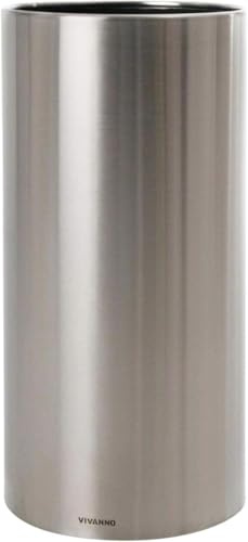 VIVANNO Bac à Fleurs Cache-Pot INOX Rond Estra - 80 x 40 cm