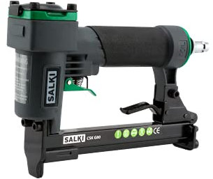 SALKI CSK G80 Druckluftnagler - Pneumatische Nagelpistole, für Polsterarbeiten und Holz, kompatibel mit Klammern von 6 bis 16 mm.