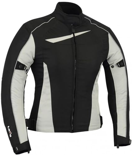 Giacca invernale per moto da donna L nero/grigio