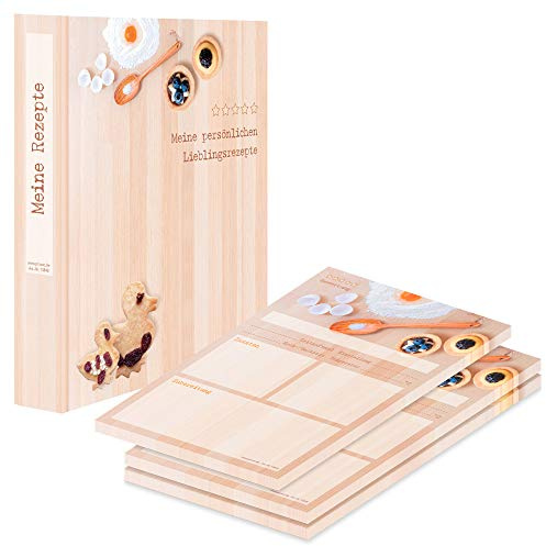 PRICARO Rezeptordner mit Rezeptblock Backen, A5