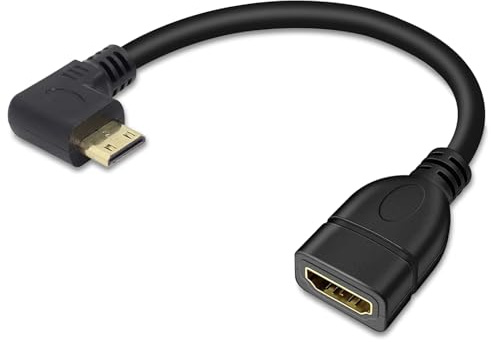 Mini adaptateur HDMI vers HDMI, convertisseur HDMI vers Mini HDMI, connecteur Mini HDMI mâle vers HDMI femelle pour ordinateur, ordinateur portable, TV, carte graphique, appareil photo, tablette