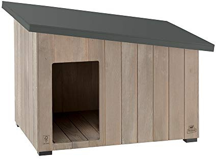 Ferplast Utomhus hem hundkoja Argo 80 FSC trä med UV-beständig toxisk lack 1 enhet