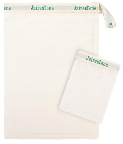 Jairestone Exfoliating Mitt - Body Exfoliator Scrubber - Exfoliating Bath Mitt - Spray Tan & Keratosis Pilaris Remover- Lift Away Dead Skin - Turkish Hammam Glove Exfoliating Kese - Set of 2 Mitts