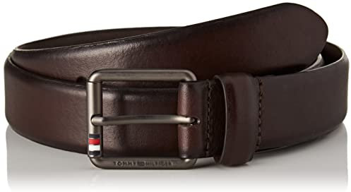 Tommy Hilfiger Herren Gürtel Casual 3.5 Ledergürtel, Braun (Dark Chestnut), 85
