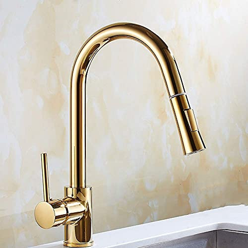 Faucets,Kitchen Tap Classic Single Lever Contemporary Swivel Spout Sink Mixer Kitchen Faucet Mixer Water-Tap Pump Pull Comfortable Anniversary