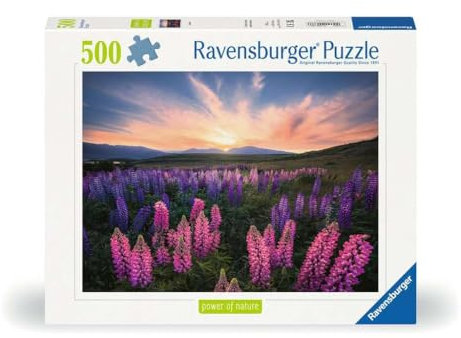 Ravensburger - Puzzle 500 Pezzi Lupini Edizione Natura | Puzzle Per Adulti 500 Pezzi | Puzzle Adulti Per Bambini Dai 14 Anni In Su | Regalo Compleanno Per Bambini Dai 14 Anni In Su | Misure 49x36cm