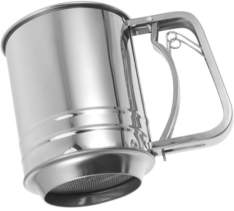 Ciieeo Manual Flour Sifter Cup Easy to Clean Baking Equipment for Cake Flour Kitchen Supplies