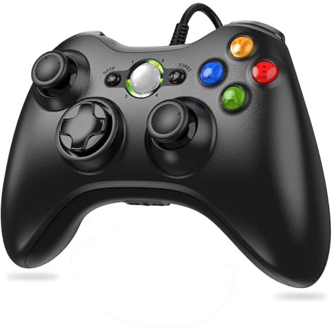 Lunriwis Xbox 360 Controller - Wired Gamepad Joystick für Microsoft PC (Windows 7/8/10/XP)