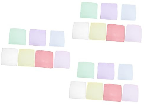 DEARMAMY 21 Stk einfarbiger Seidenschal Stirnbandschal für Damen quadratische Seidenschals seidentuch silk turban Damen Schal Seiden Schals Gesichtsschalmasken Gittergewebe