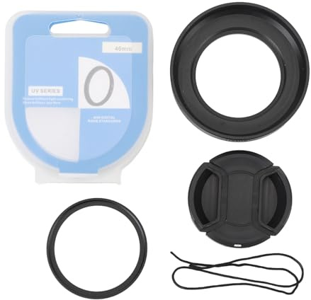 Set Paraluce 46mm LH HN40 Filtro Parasole Copriobiettivo Fotocamera Z DX Kit Accessori Obiettivo da 16 a 50 Mm F/3,5 a 6,3 VR