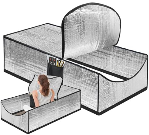 Isolierte Abdeckung für Dachbodentreppen, isolierende Abdeckung für den Zugang zum Dachboden, isolierende Abdeckung mit Reißverschluss aus Aluminium, 137 x 63,5 x 27,9 cm, isolierte Abdeckung