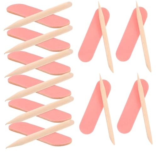 50 Stück Einweg Nagelfeilen Rosa für Naturnägel, Feine Körnung | Holz, Kompakt und Tragbar, für Professionelle Maniküre und Nagelpflege