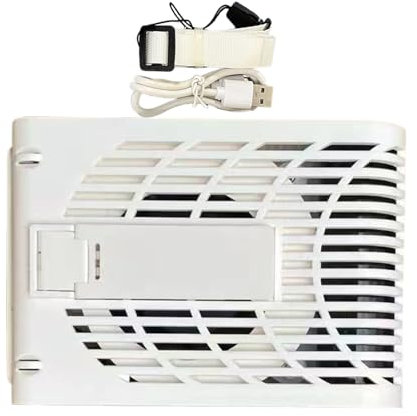 Genérico Ventilador de clip para camisa, ventilador portátil con batería para tamaño, gadget refrescante recargable de 3 velocidades para deporte, camping, trabajo, jardinería, pícnic, granja
