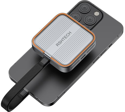 RSHTECH Magnetisches M.2 2230/2242 NVMe SSD Gehäuse - Typ-C USB 3.2 Gen 2 10Gbps Aluminium Gehäuse - kompatibel mit PC, Mac, Android und Xbox - Auch für Mobiltelefone und Computer geeignet