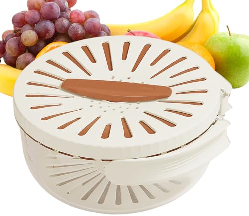 -frutta e verdura - Manico pieghevole di grande capacità | Cesto per il lavaggio di verdure e scolapiatti per frutta, per la casa frigorifero piano di lavoro lavello da pranzo picnic campeggio