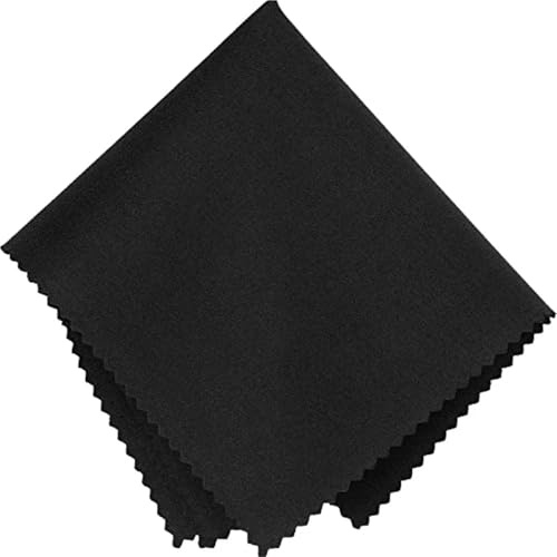 Gamuza Limpia Gafas Paño de Microfibra for Limpiar Lentes de Gafas, Ropa, Ordenador, Pantalla de teléfono móvil, Accesorios for Gafas, 10 Unidades(Black)