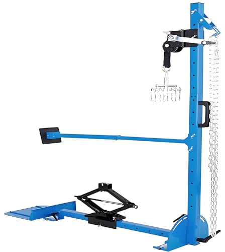 Herramienta de reparación de abolladuras de coche, extractor de chapa ajustable 3 en 1 con manivela, ajustable en 120° para reparaciones efectivas de carrocería de coche