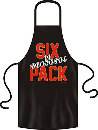 Rahmenlos Lustige Grillschürze Kochschürze Schürze SIX-Pack im Speckmantel