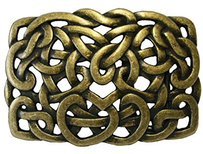 Dark Dreams Gothic Mittelalter Buckle Gürtelschnalle Keltische Knoten Schnalle für Gürtel in altmessing