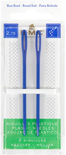 DMC Plastic Hand Needles, 2.75-Inch, 2-Pack (1763)