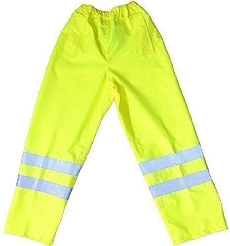 Hi-Viz ytterbyxor hög synlighet pengar vattentålig refektionsremsa arbete elastisk midja arbetskläder säkerhet trafik arbete fluorescerande