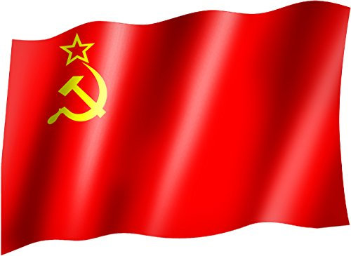 sportfanshop24 Flagge/Fahne SOWJETUNION/UDSSR Staatsflagge/Landesflagge/Hissflagge mit Ösen 150x90 cm, sehr Gute Qualität