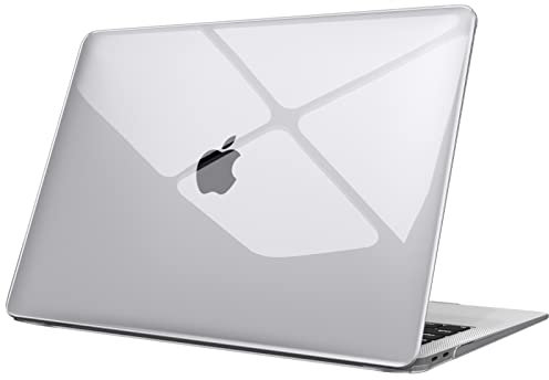 Fintie Hülle kompatibel mit MacBook Air 13 (2018-2020 Version) A2337(M1)/A2179/A1932, Ultradünne Hartschale Schutzhülle Snap Case, Transparent Klar