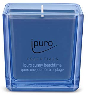ipuro - dekorative ipuro sunny beachtime Duftkerze - minimalistische & puristische Duftkerzen im Glas - intensive Duftkerzen mit spritzigen & frischen Noten - stilvolle Kerze 125 g