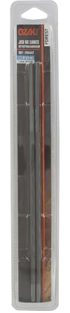 Ozaki – Feile Kette Kettensäge 1/4 – Rundfeile – Pflege und Schärfen – Durchmesser 5,2 mm (9/64 Zoll) – Länge 20 cm (8 Zoll) – 2 Feilen in Blisterverpackung