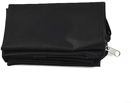 Sac d'aspirateur universel pour souffleur de feuilles, sac d'aspirateur pour jardin, pelouse, cour, déchiqueteuse, sac de feuilles de rechange, 60 x 44 x 35 cm (noir)