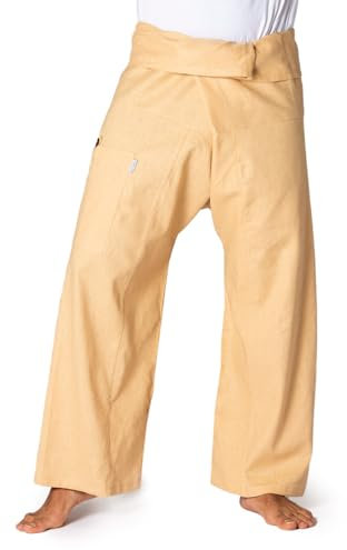 PANASIAM Fisherman Pants, Hemp, Beige, XL