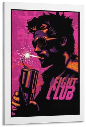 DAGUYS Fight Club klassisches Vintage-Filmposter, 8 Poster, Kunst, Wandgemälde, Leinwand, Poster, moderne Schlafzimmer-Dekoration, 30 x 45 cm