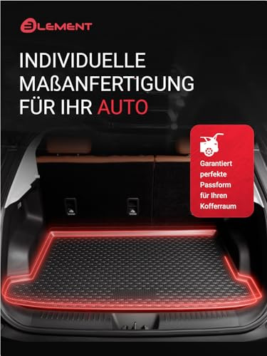 Element Passgenaue Premium Kofferraummatte Laderaumwanne passend für OPEL Astra H, 2004-2014, Limousine, 1 TLG.