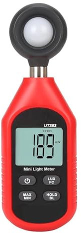 UT383 Esposimetro Luxmetro Lumen Illuminamento Digitale 0~199.900 Lux (0~18.500 FC) Luxmetro Candele Piede