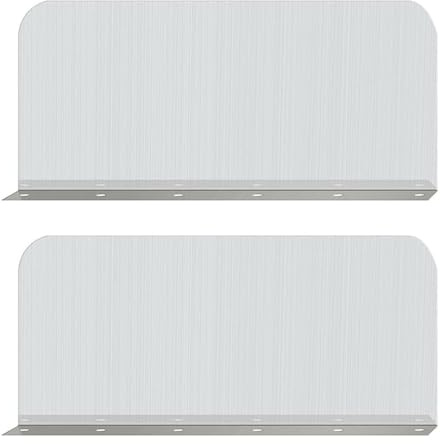 2 Pcs Side Splash Guard, Stainless Steel Faucet Splash Protector Wall Mount Fryer Splatter Shield with Screws for Kitchen Restaurant Bathroom, 15 x 6 Inch
