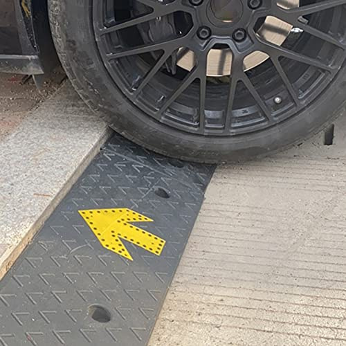Threshold Ramp Driveway Rubber Truck Car Curb Ramps, Sidewalk Driveway Threshold Ramp for Pickups Wheelchair, Garage Barn Shed Trailer Loading Ramp, 10/12/14/15/16cm(Size:100x35x15cm(39 3/8x13 3/4x5 7