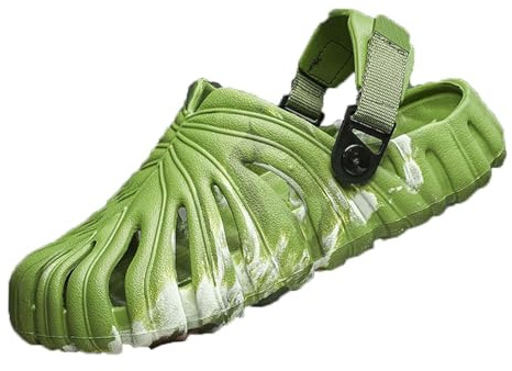 Monstera Slippers, Variegated Monstera Shoes, Non-Slip Soft Lightweight Bathroom Slides Unisex