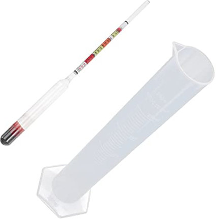 Alipis Multi Funktions Hydrometer Satz Aus Robustem Kunststoff Mit Testglas Für Wein Whisky Und Fermentierte Getränke Messgerät Zur Alkohol Und Zuckerkonzentration Mit Aufbewahrungsbox